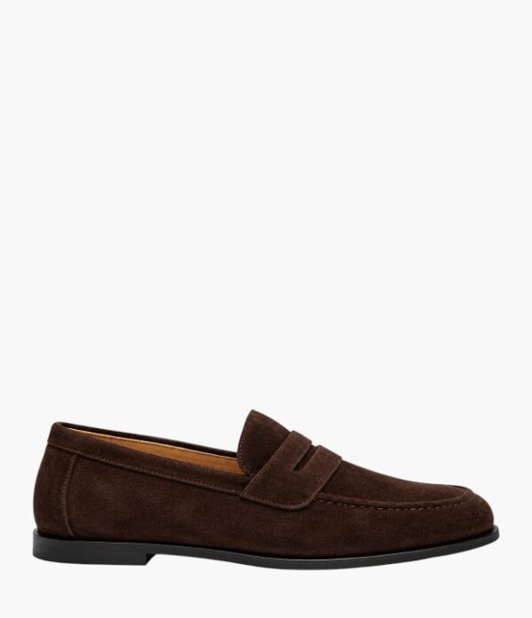 Mens Leather Seude Loafers
