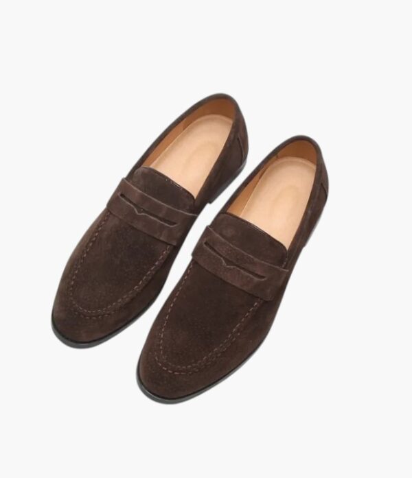 Mens Leather Seude Loafers