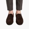 Mens Leather Seude Loafers