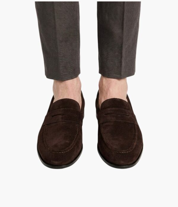 Mens Leather Seude Loafers