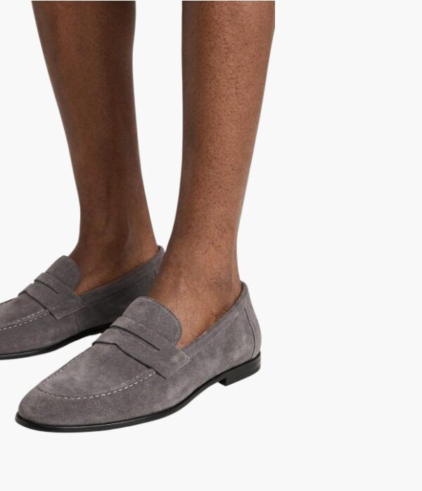 Mens Leather Seude Loafers